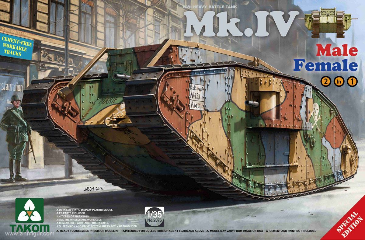 Takom Mk.IV Tank Male/Female - Special Edition