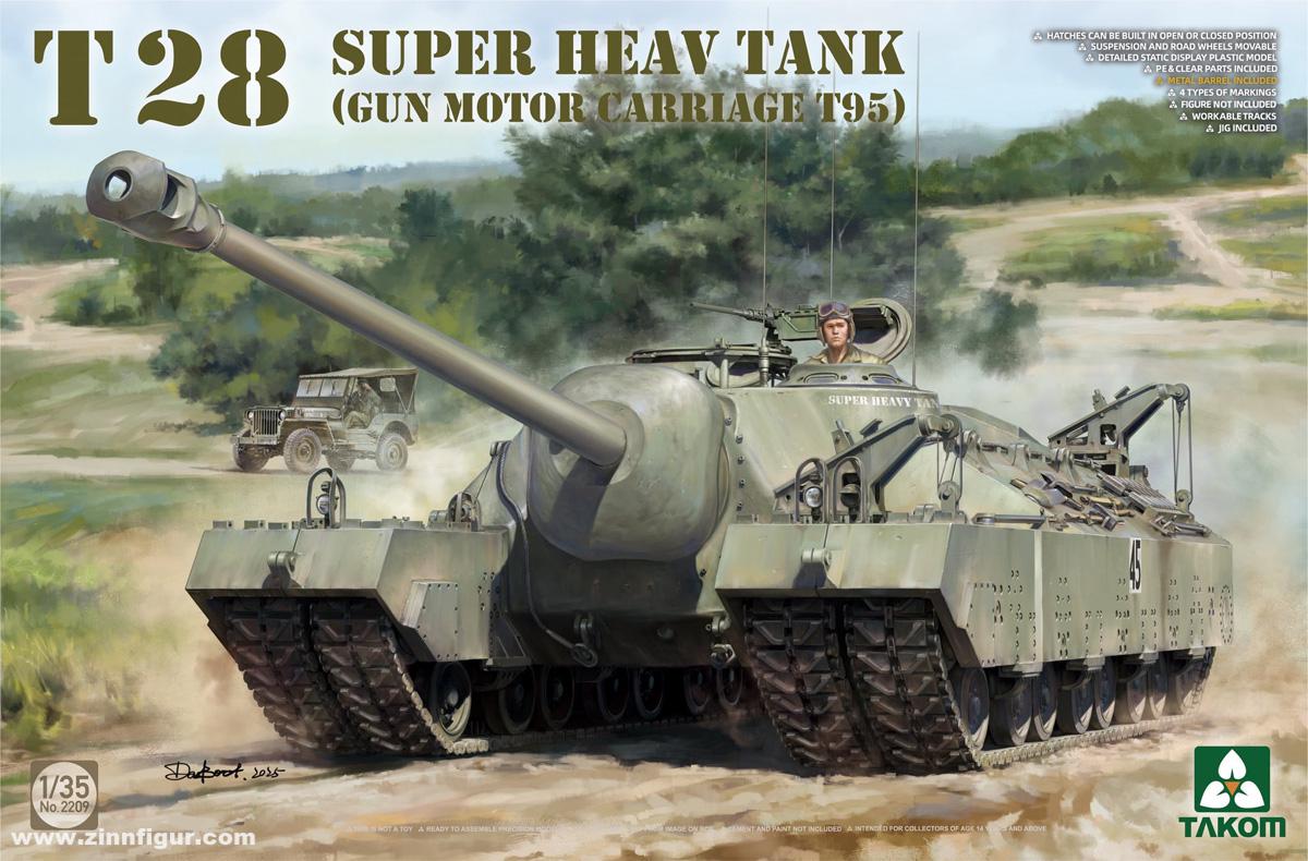 Takom T28 Super Heavy Tank (Gun Motor Carriage T95)