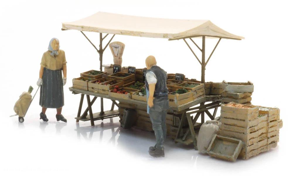 Artitec Marktstand mit Gemüse