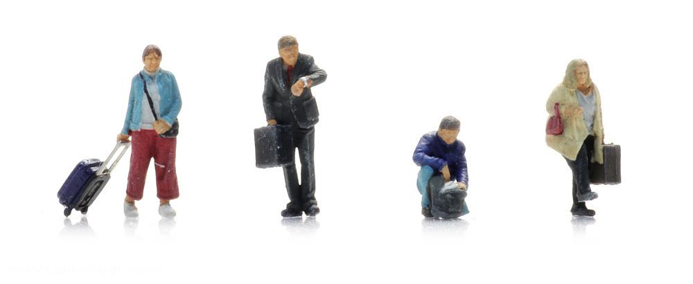 Artitec Reisende am Bahnsteig (4 Figuren)