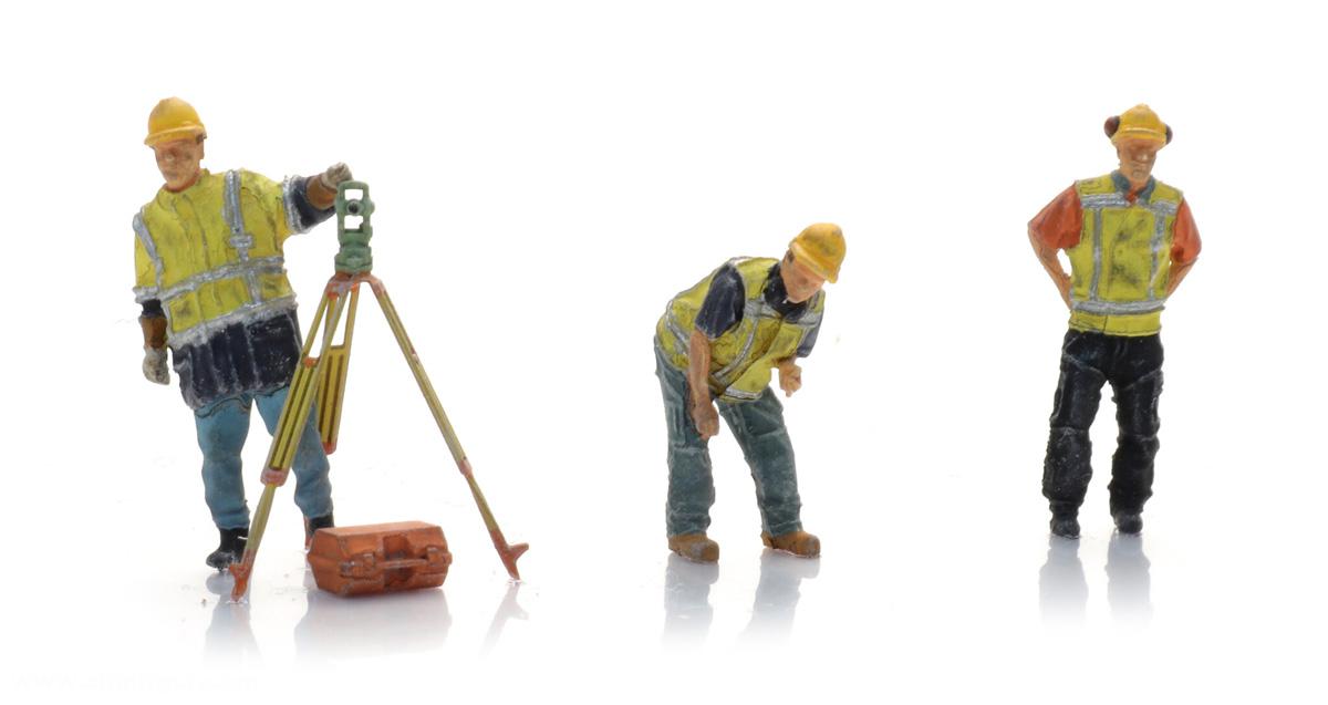Artitec Gleisarbeiter mit Theodolit ab 1990 (3 Figuren)
