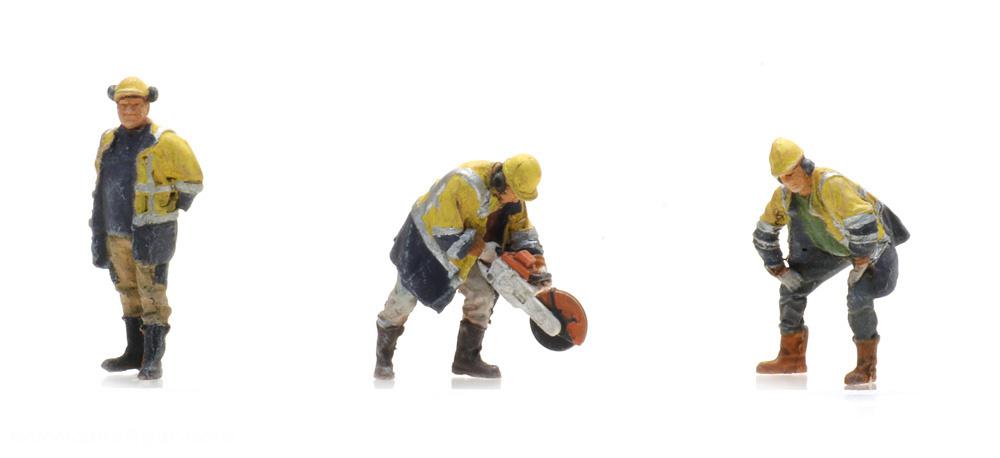 Artitec Gleisarbeiter mit Kreissäge ab 1990 (3 Figuren)
