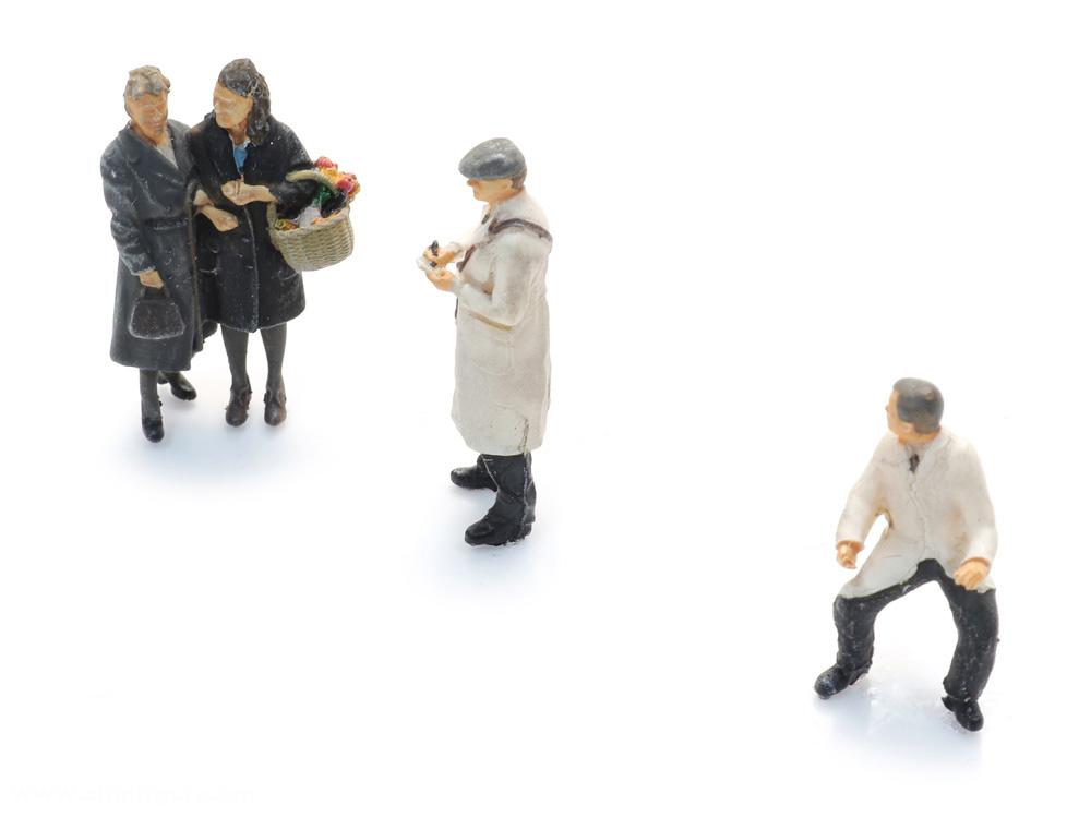 Artitec Milchmänner mit Kundinnen 1940-70 (3 Figuren)