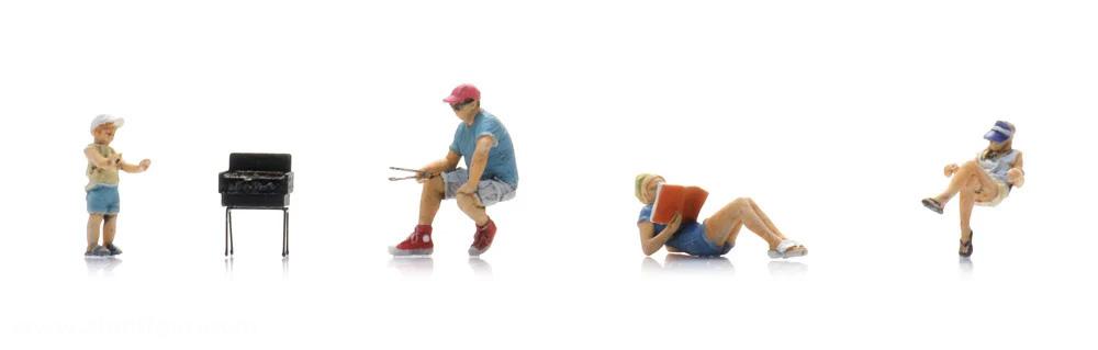 Artitec Camping-Glück: Grillen (4 Figuren)