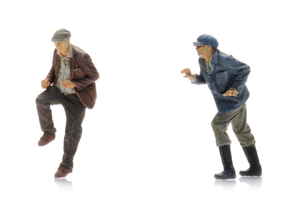 Artitec Schwitzende Lastenradfahrer (2 Figuren)