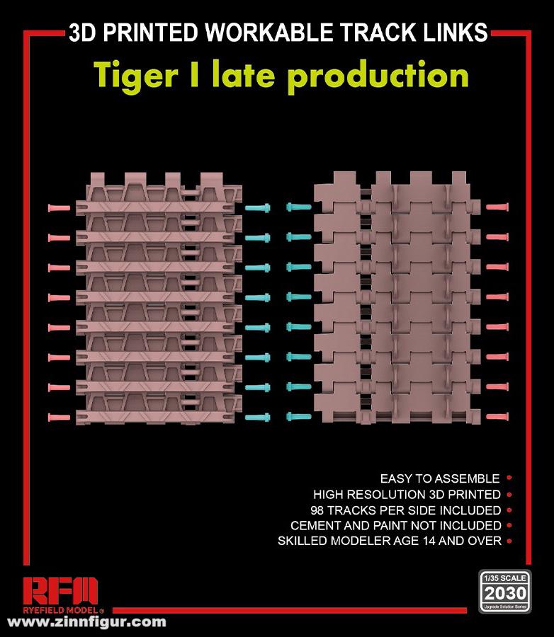 Rye Field Model Tiger I spät Panzerketten