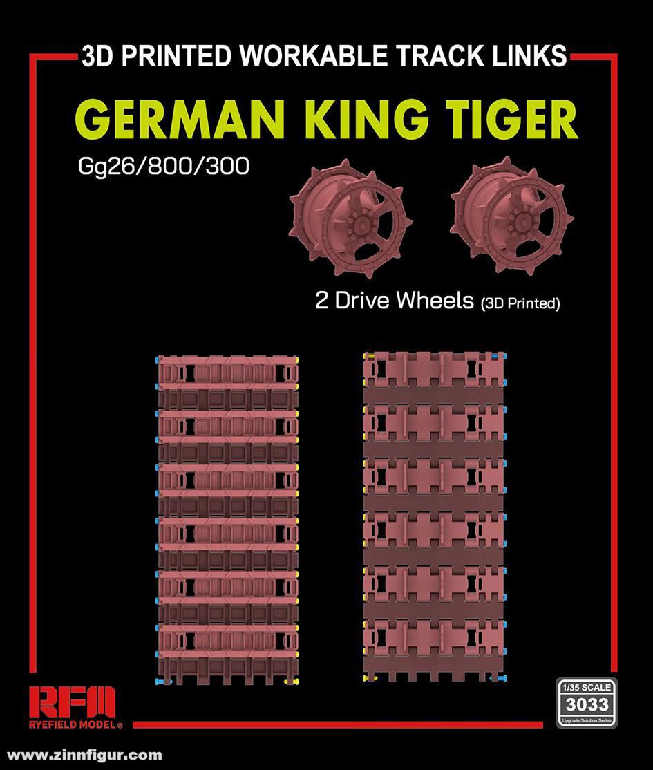 Rye Field Model Königstiger Panzerketten Gg26/800/300 mit Antriebsrädern