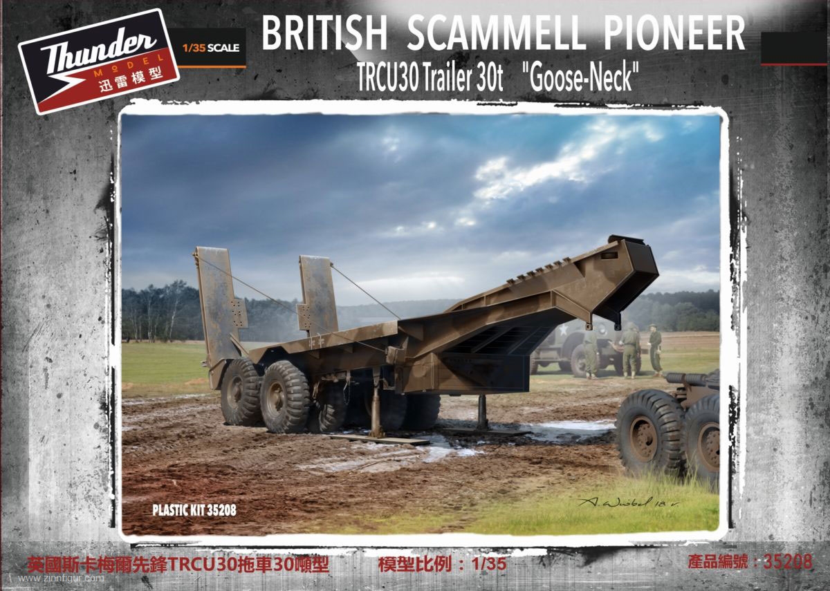 Thunder Model Scammell Pioneer TRCU30 'Goose-Neck' Anhänger 30 t