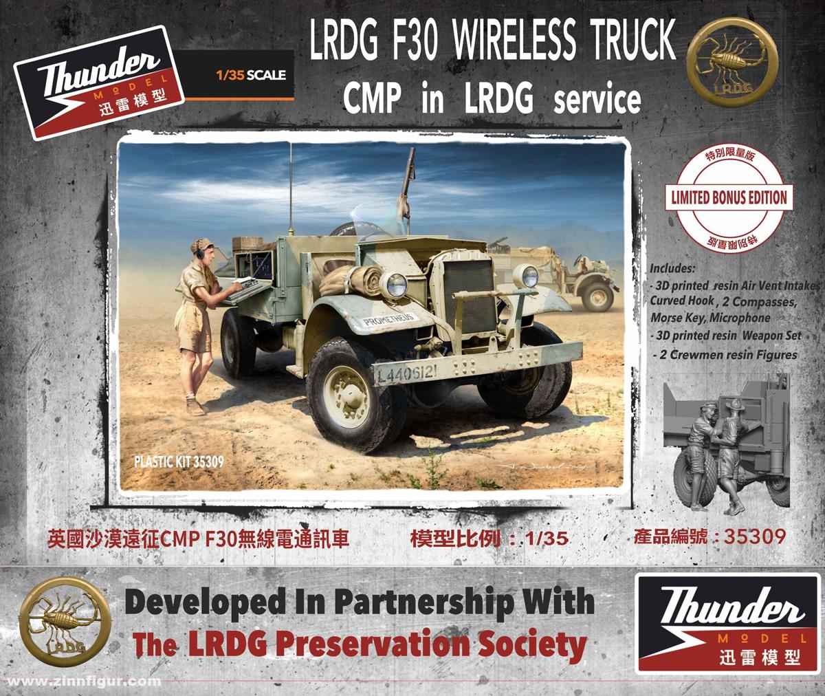 Thunder Model LRDG F30 Funk-Truck mit Figuren