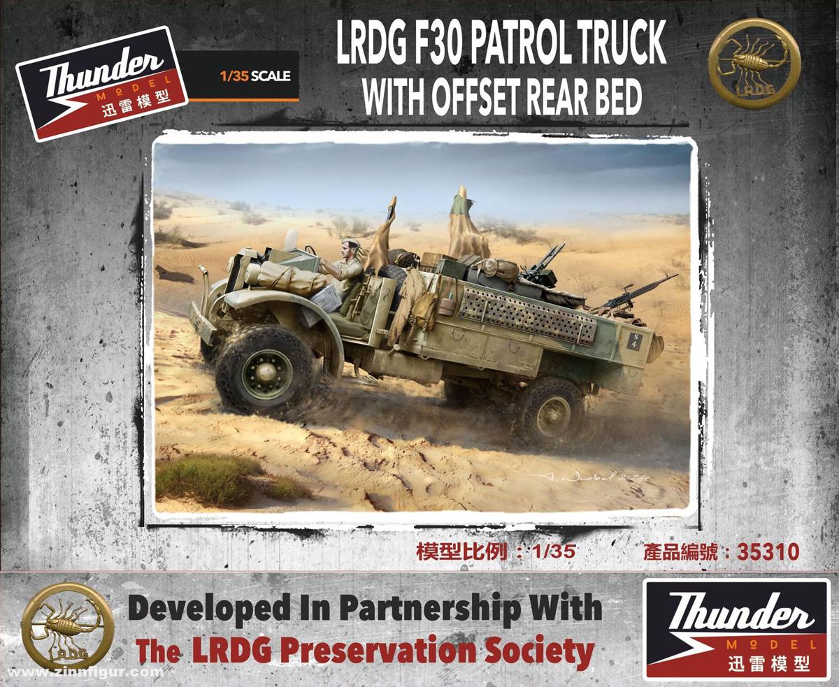 Thunder Model LRDG F30 Patrol Truck mit versetzter Ladefläche