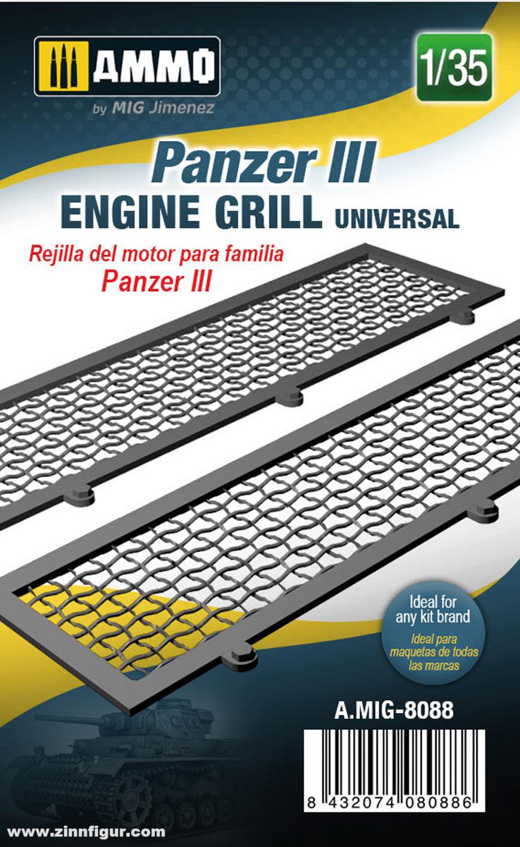 AMMO by Mig Jimenez Panzer III Motor-Lüftungsgitter - Universell