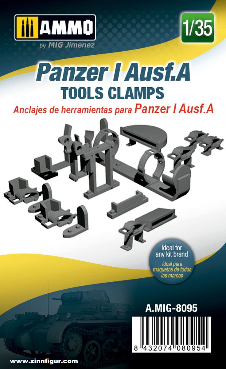 AMMO by Mig Jimenez Panzer I Ausf.A Werkzeughalterungen
