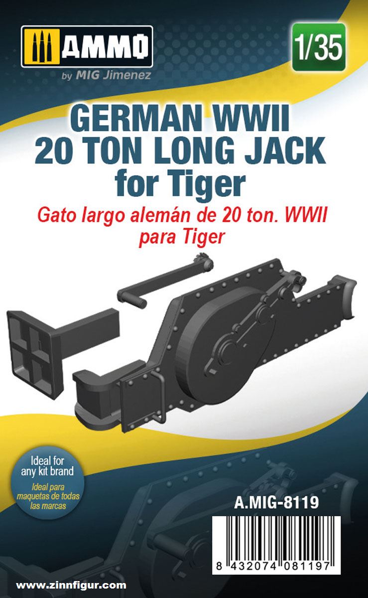 AMMO by Mig Jimenez Deutscher 20t Wagenheber für Tiger Panzer