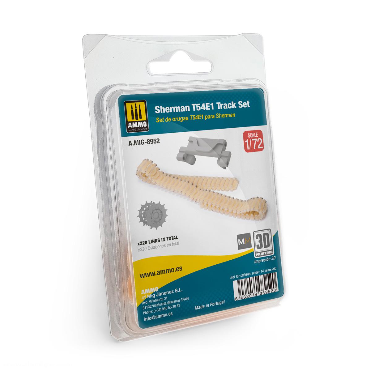 AMMO by Mig Jimenez Sherman T54E1 Panzerketten - 3D-DRUCK