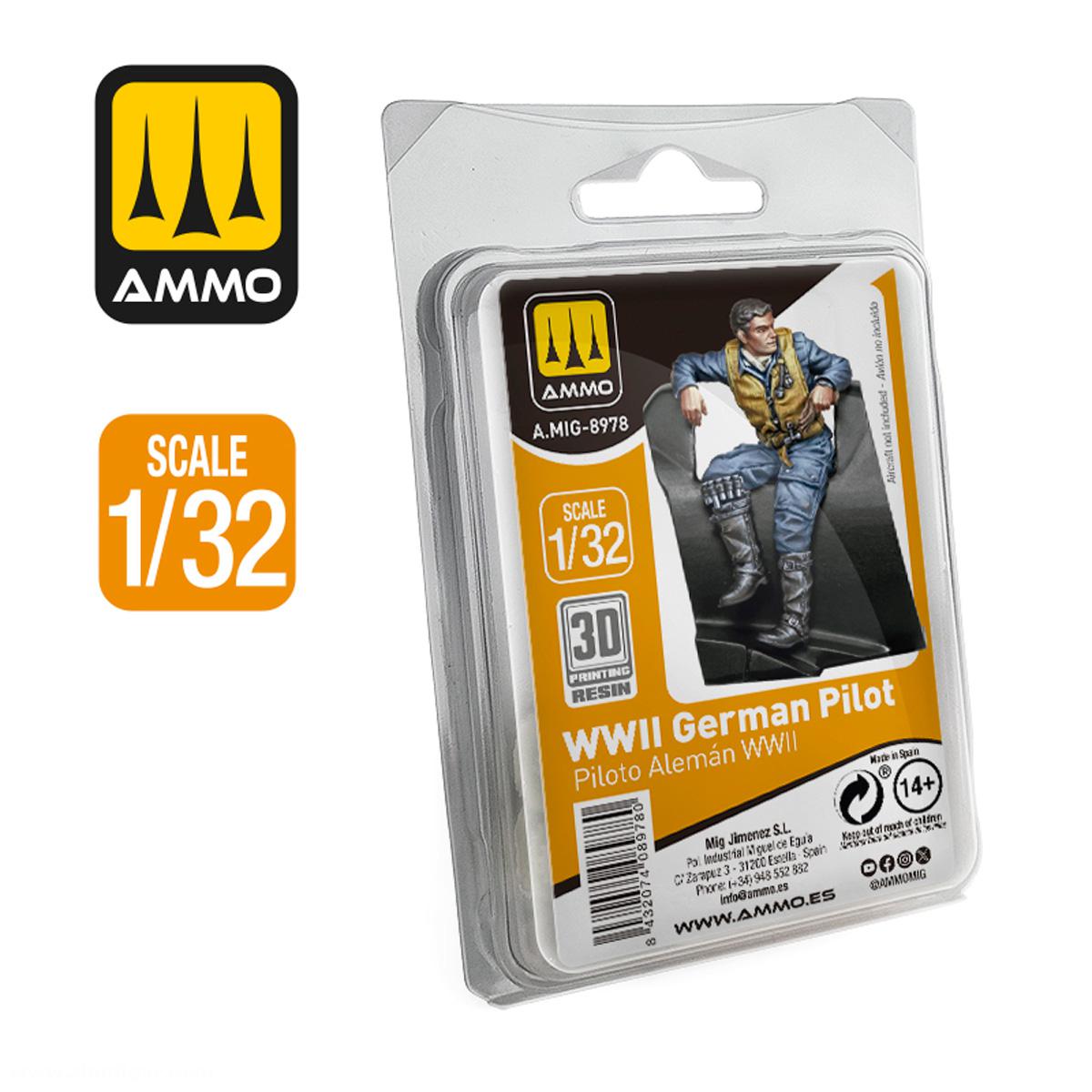 AMMO by Mig Jimenez 1/35 deutscher Pilot WII