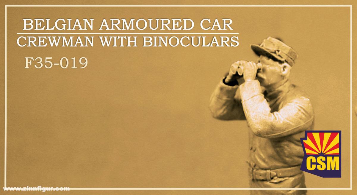 Copper State Models Belgischer Panzerwagensoldat mit Fernglas