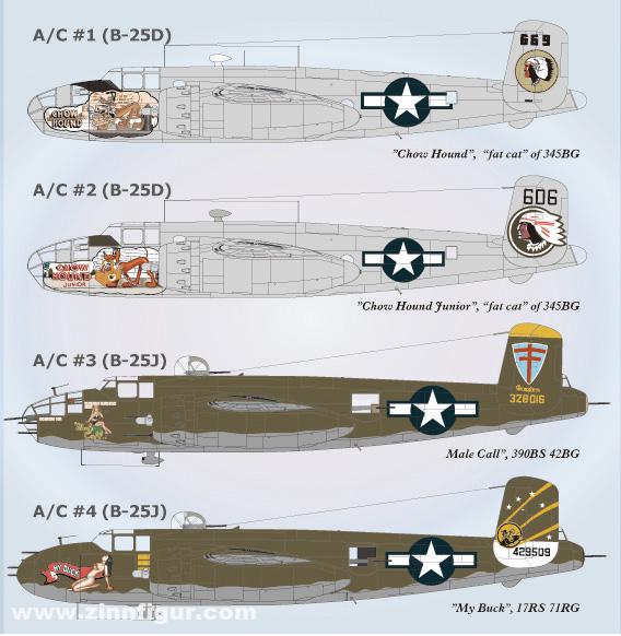 Lifelike Decals North American B-25 Teil 4
