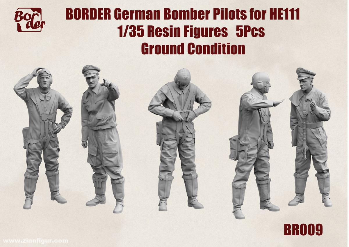 Border Models He 111 Piloten am Boden