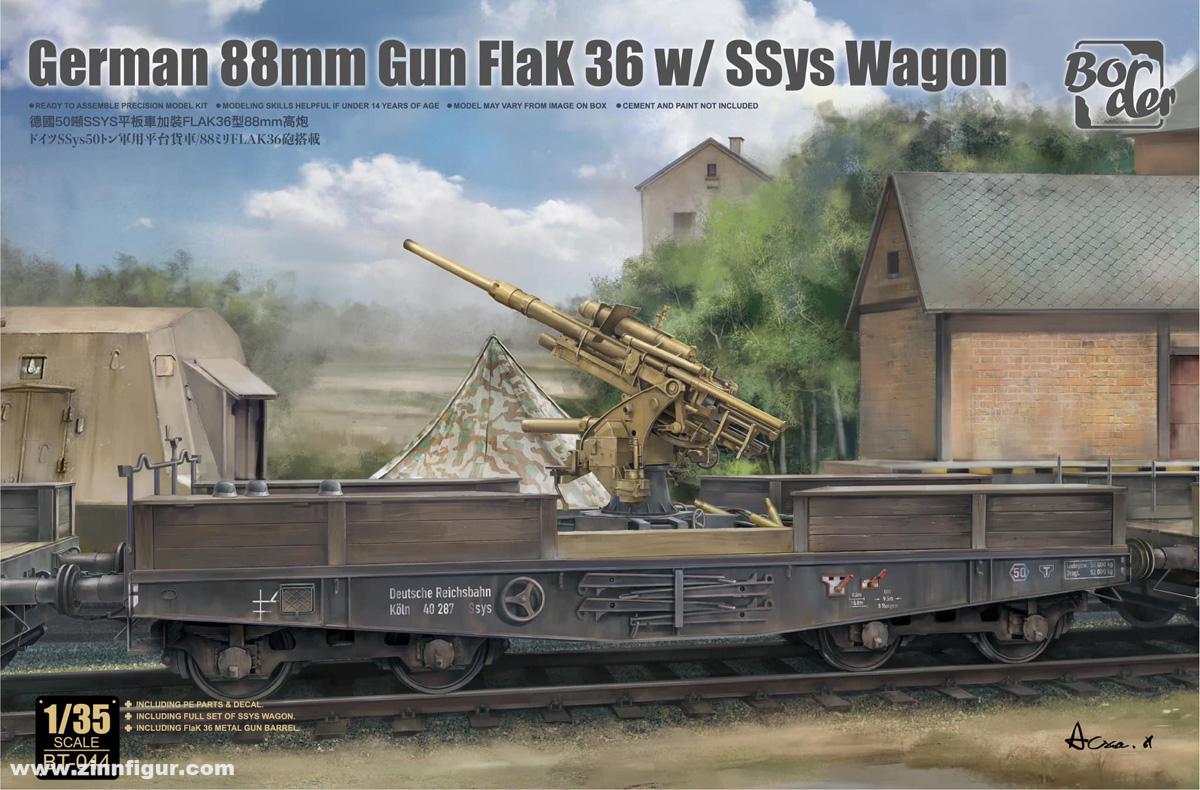 Border Models 88 mm FlaK36 auf Ssys Wagen