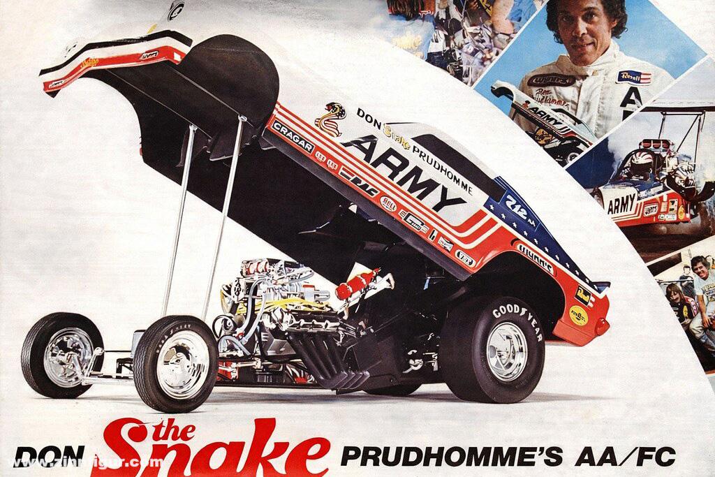 Atlantis Models Don Prudhomme 'The Snake' 1974 Army Funny Car