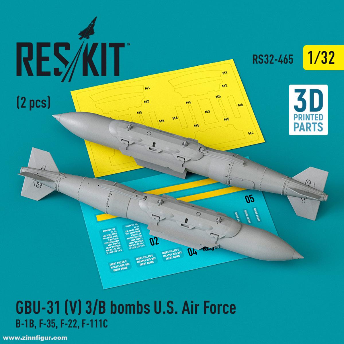 RES/KIT GBU-31 (V) 3/B Bomben U.S. Air Force (2 Stück) (für B-1B, F-35, F-22, F-111C)