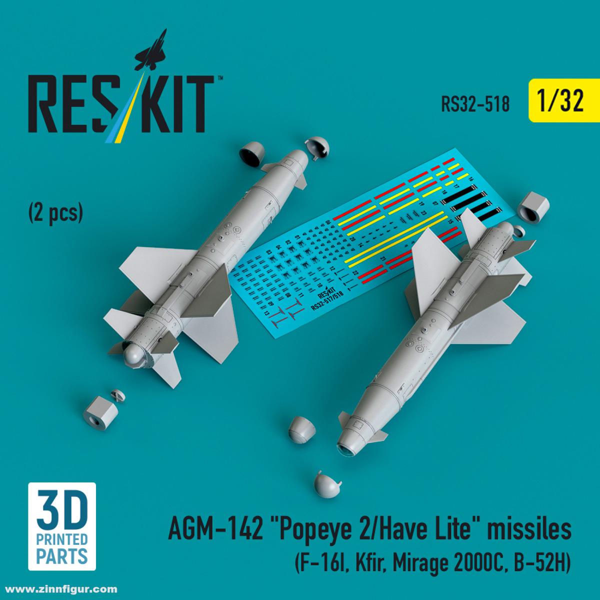 RES/KIT AGM-142 'Popeye/Have Lite' Raketen (2 Stück)