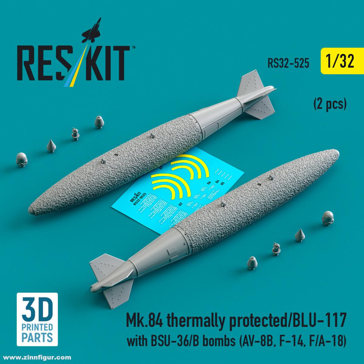 RES/KIT Mk.84/BLU-117 thermisch geschützt mit BSU-36/B Bomben (2 Stück)