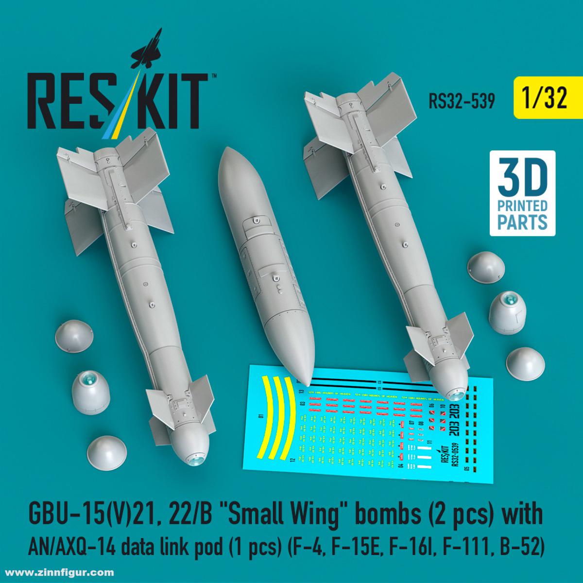 RES/KIT GBU-15(V)21 22/B 'Small Wing' Bomben (2 Stück) mit AN/AXQ-14
