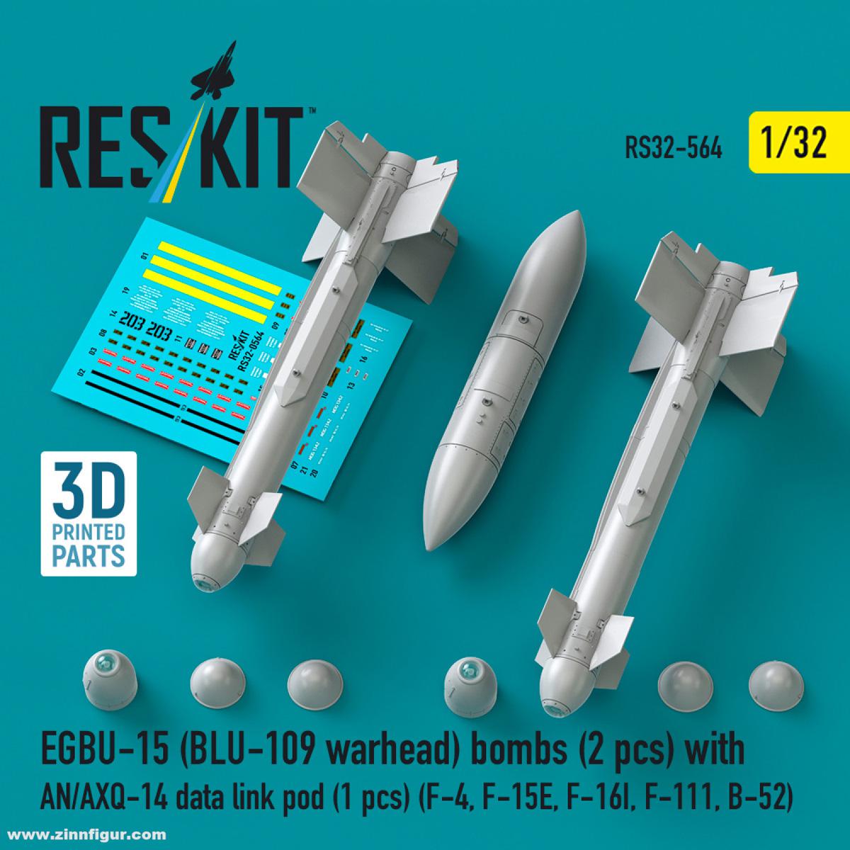 RES/KIT EGBU-15 (BLU-109) Bomben (2 Stück) mit AN/AXQ-14 Pod