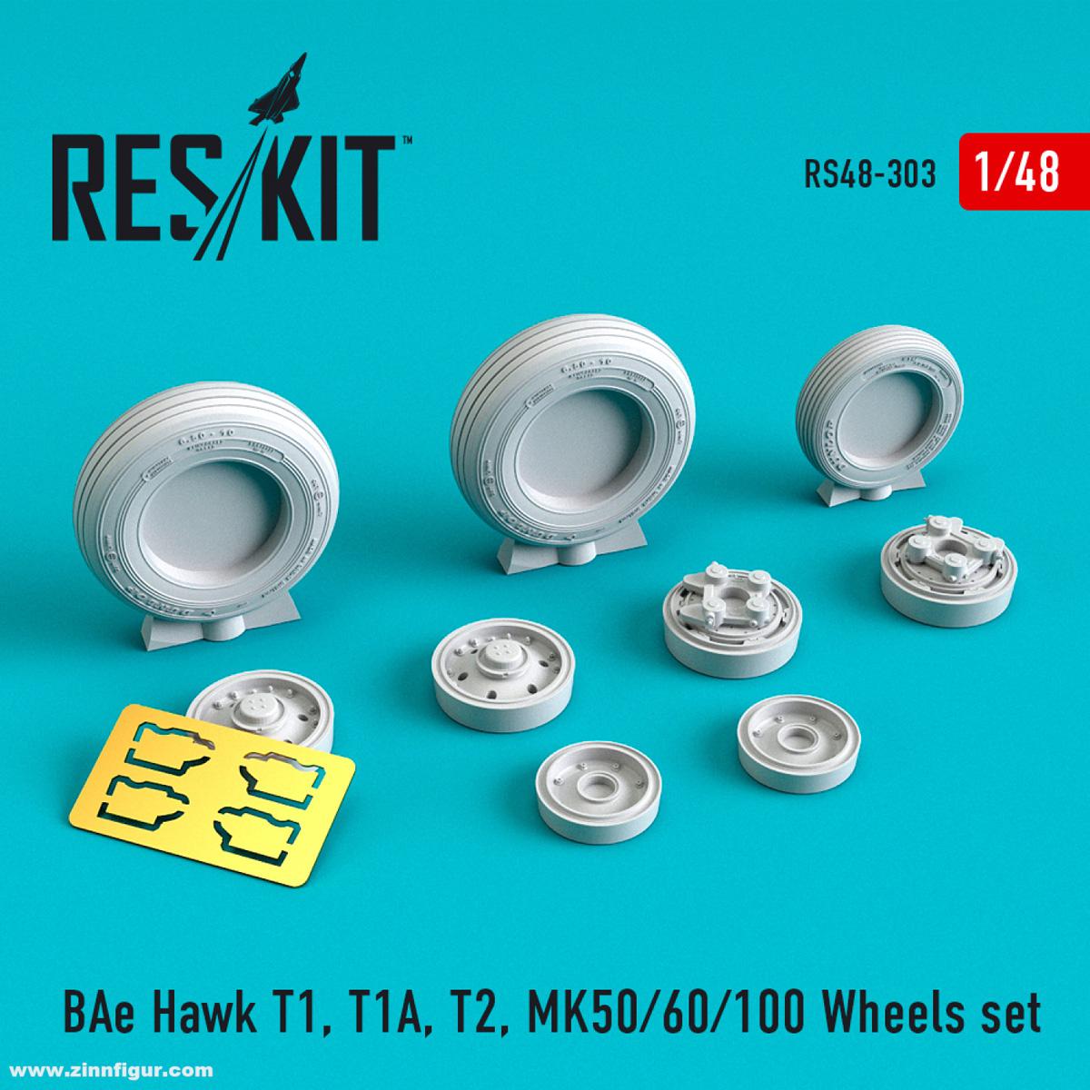 RES/KIT BAe Hawk T.1, T.1A, T.2, MK.50/60/100 Räder Set