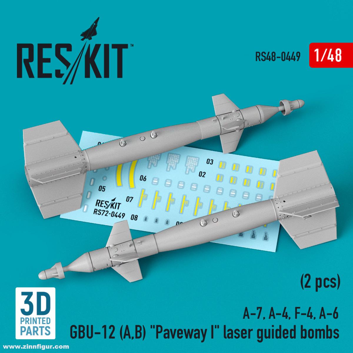 RES/KIT GBU-12 (A,B) 'Paveway I' Laser-Lenkbomben (2 Stück)
