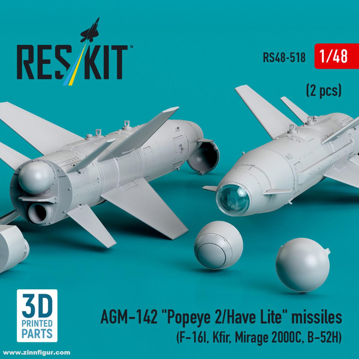 RES/KIT AGM-142 'Popeye 2/Have Lite' Raketen (2 Stück)