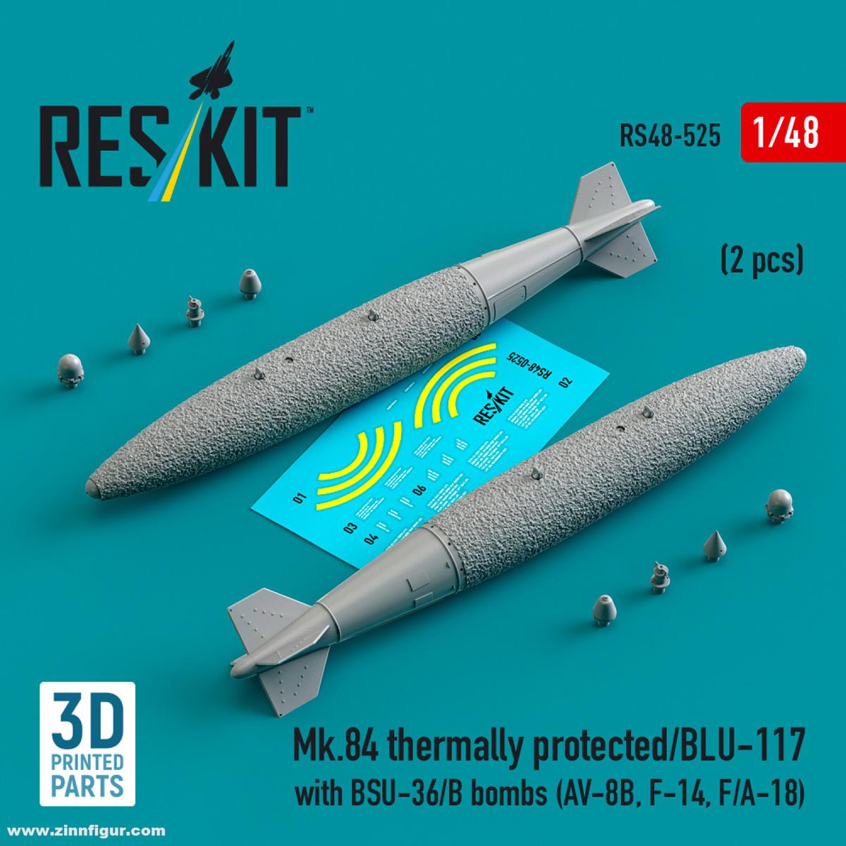 RES/KIT Mk.84 Bomben thermisch geschützt BLU-117 mit BSU-36/B (2 Stück)