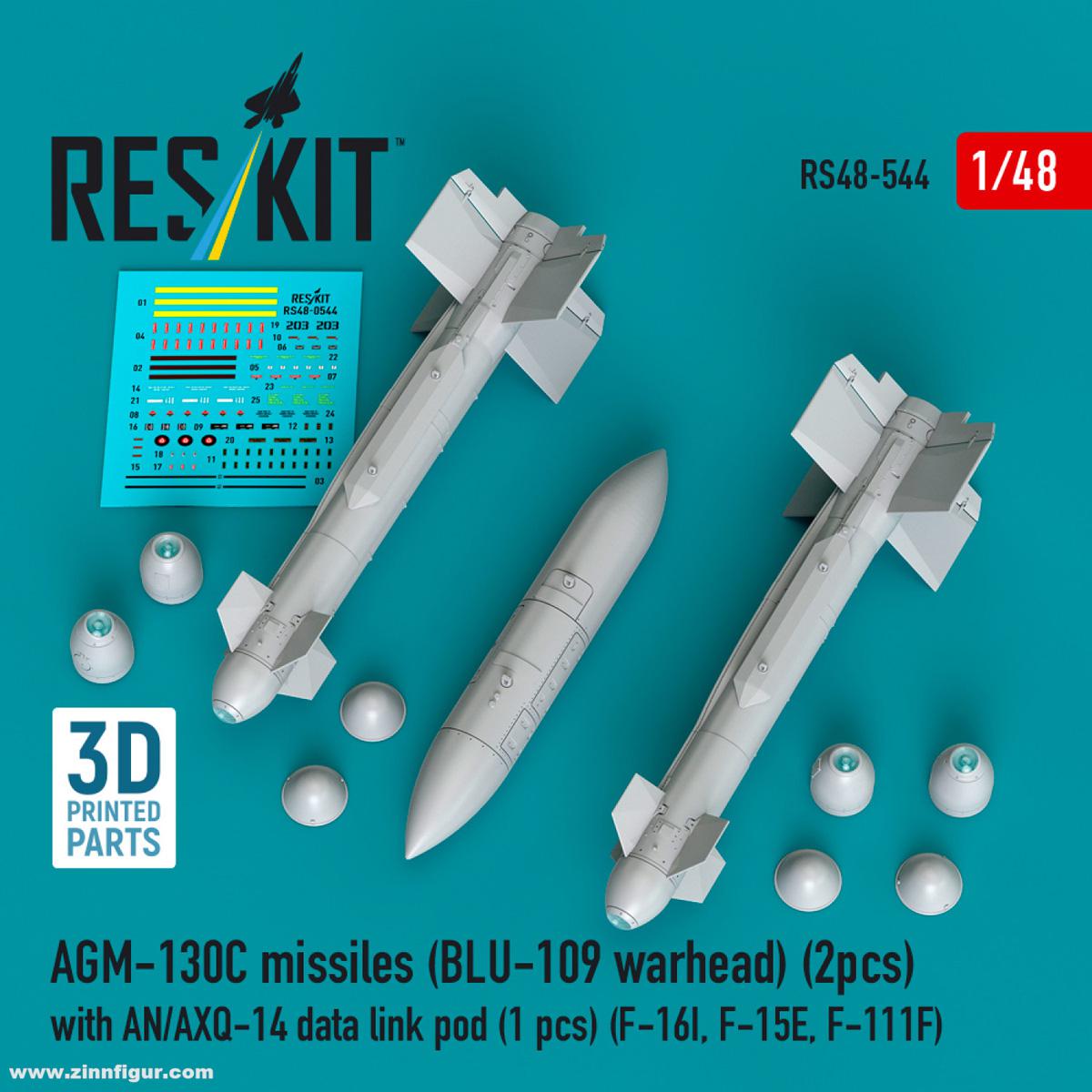 RES/KIT AGM-130C Raketen (2 Stück) (BLU-109 warhead) mit AN/AXQ-14 Pod