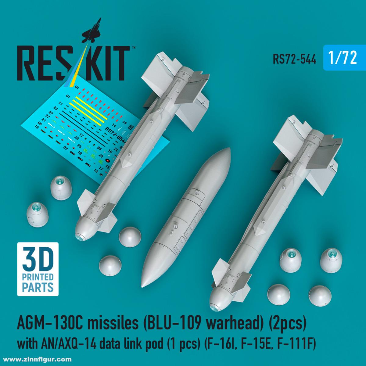 RES/KIT AGM-130C Raketen (BLU-109 warhead) (2 Stück) mit AN/AXQ-14 Pod
