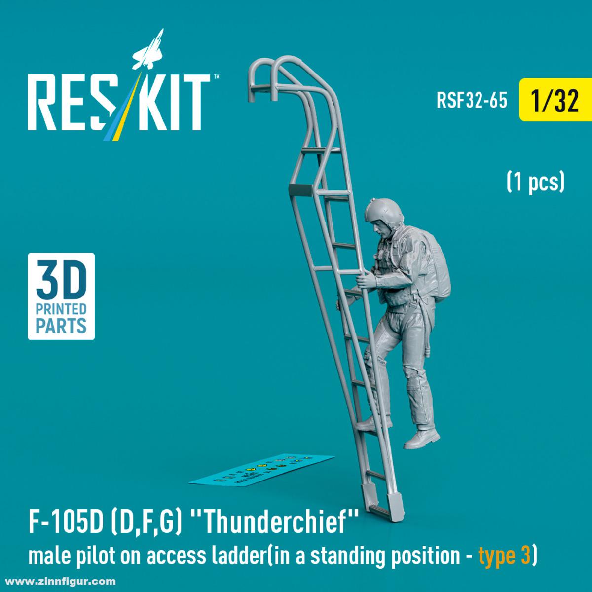 RES/KIT F-105D/F/G Pilot auf Leiter