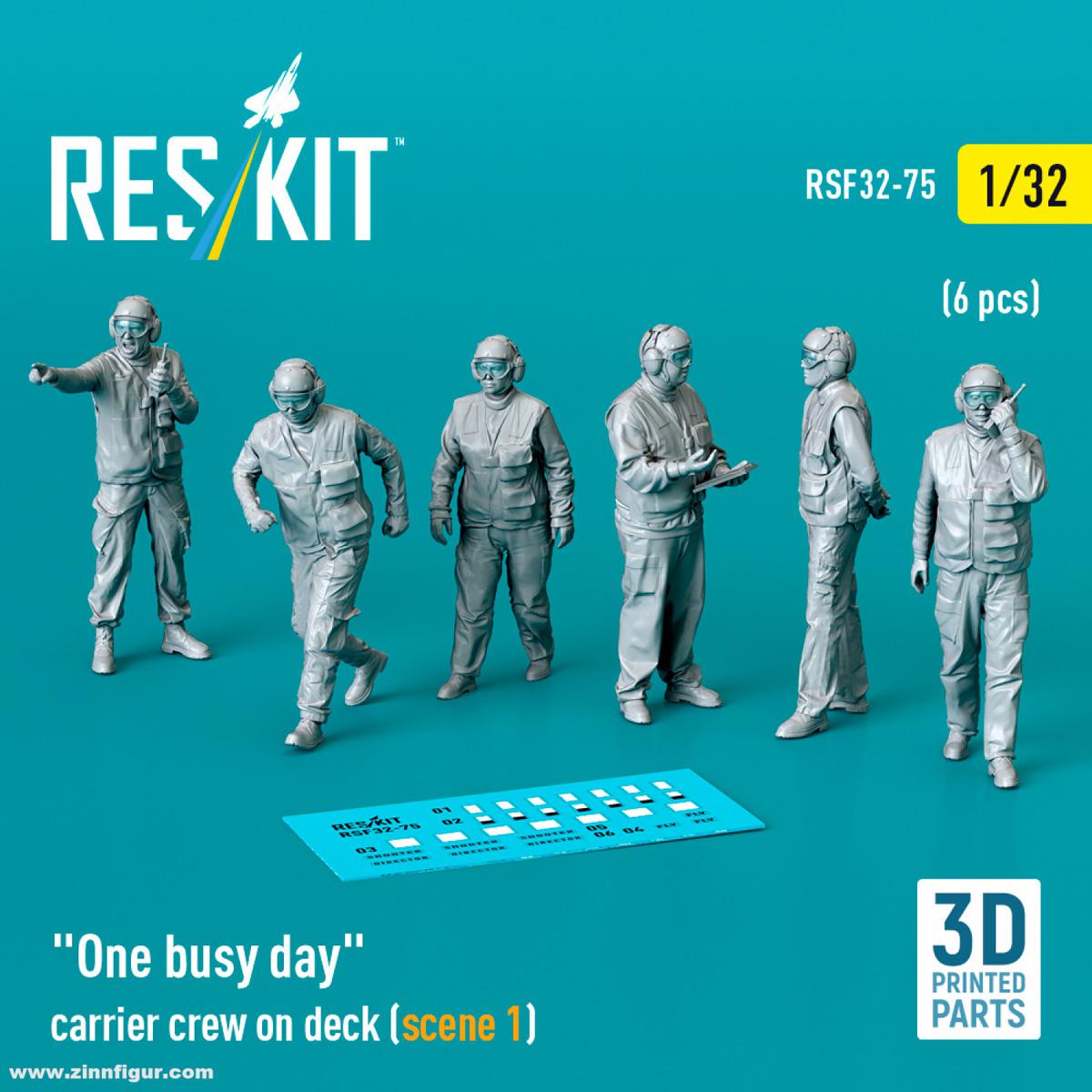 RES/KIT 'One busy day' Flugdeckpersonal (Szene 1) (6 Figuren)