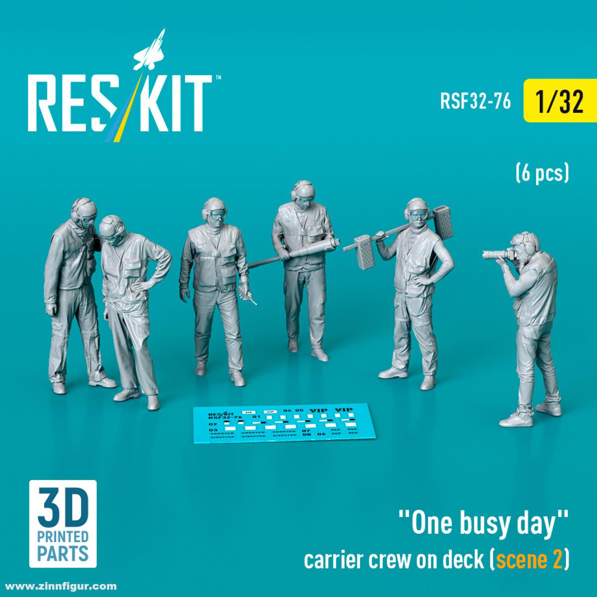 RES/KIT 'One busy day' Flugdeckpersonal (Szene 2) (6 Figuren)