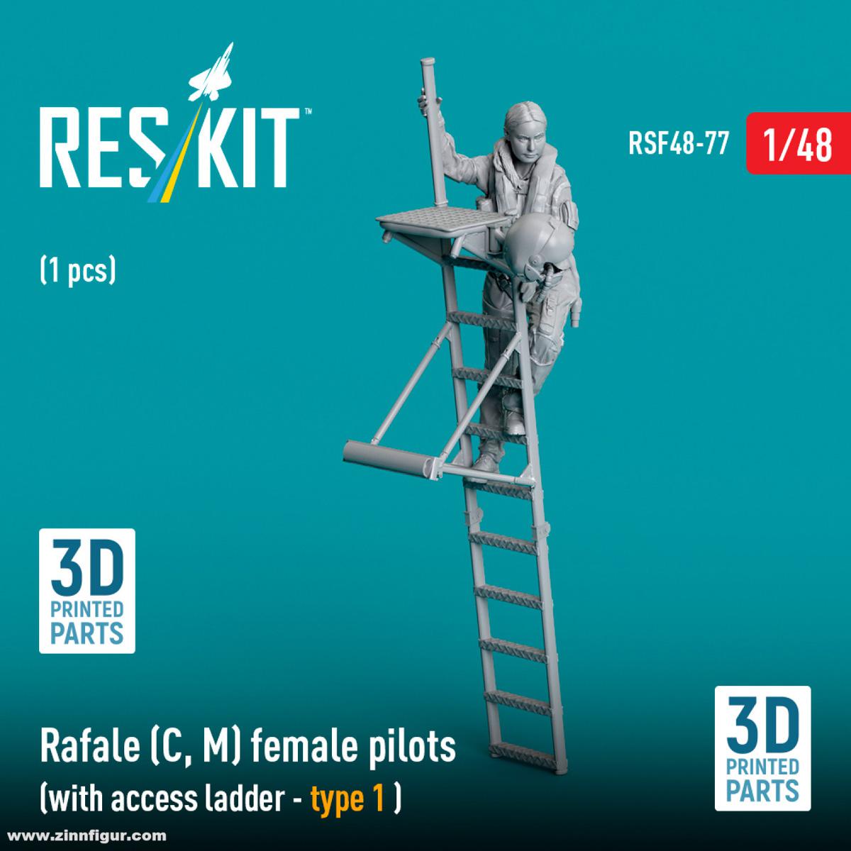 RES/KIT Rafale C/M Pilotin auf Leiter