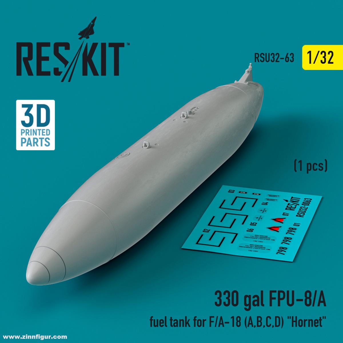 RES/KIT 330 Gallonen FPU-8/A Tank für F/A-18A/B/C/D 'Hornet'
