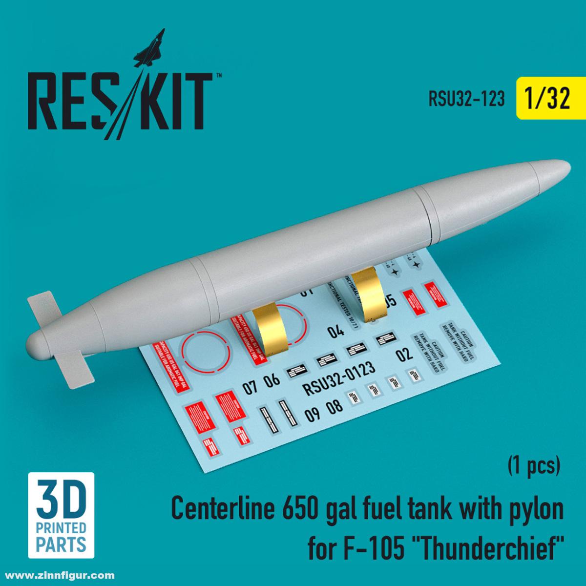 RES/KIT F-105 Thunderchief 650 Gallonen Tank