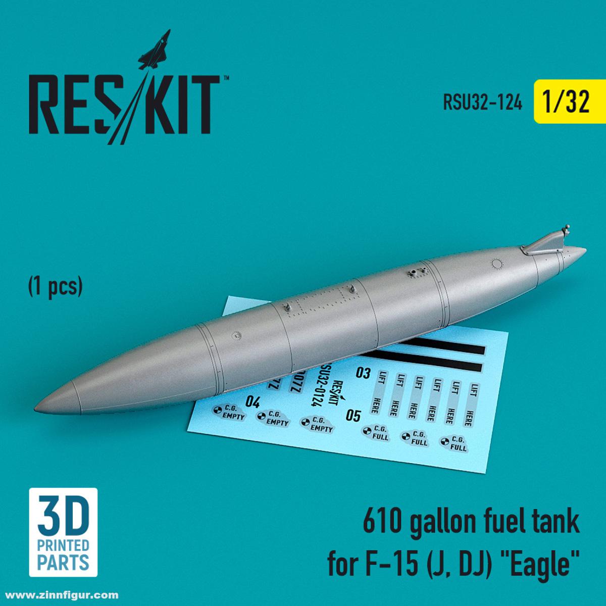 RES/KIT F-15J/DJ Eagle 610 Gallonen Tank