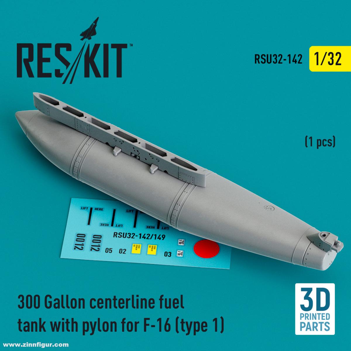 RES/KIT 300 gal. zentraler Tank mit Pylon für F-16 - Typ 1
