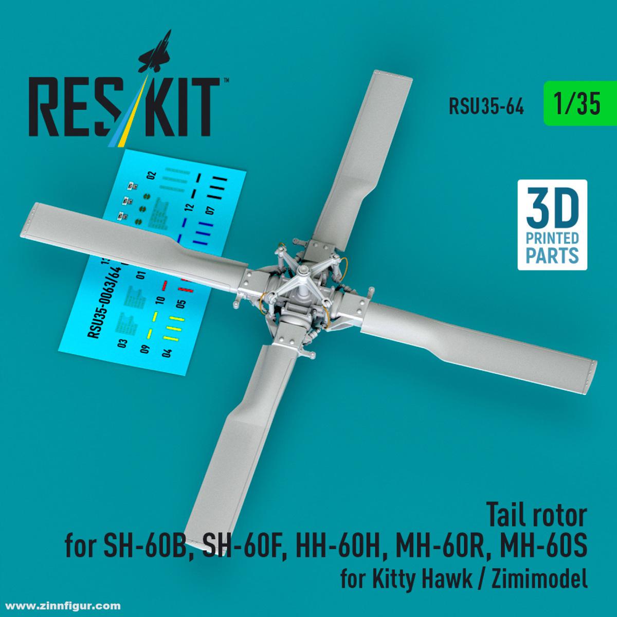 RES/KIT Heckrotor für SH-60B/SH-60F/HH-60H/MH-60S (Zimi/Kitty Hawk)