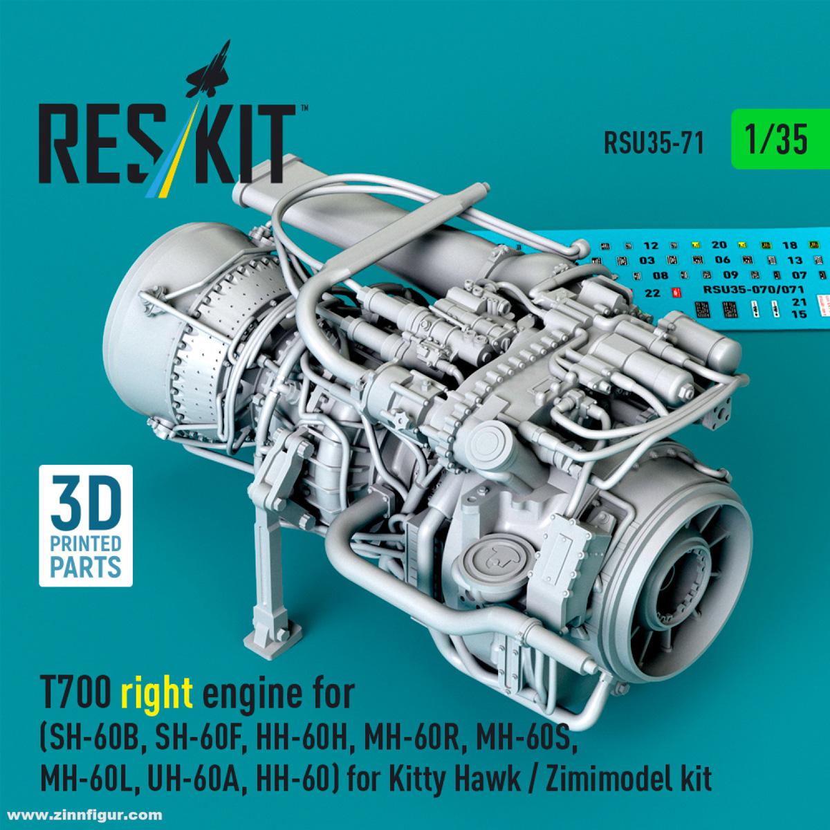 RES/KIT rechtes T700 Triebwerk (Kitty Hawk)