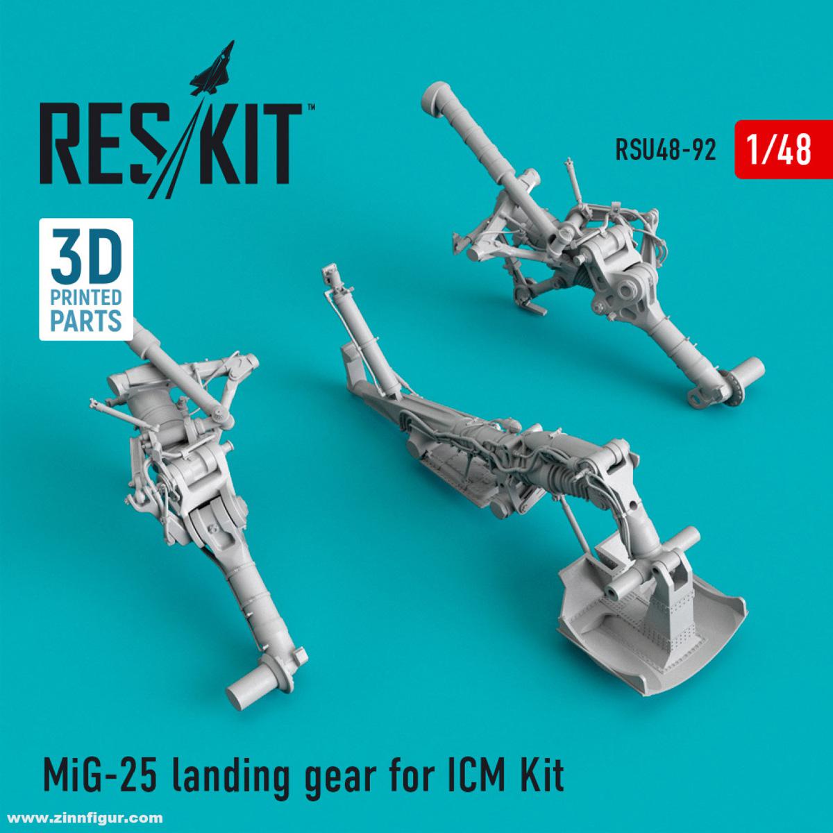 RES/KIT MiG-25 Fahrwerk