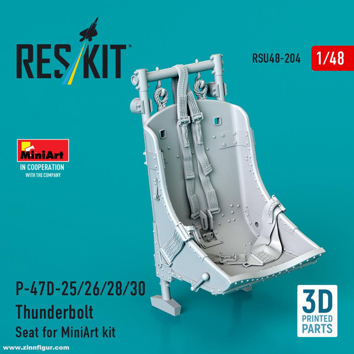 RES/KIT P-47D-25/26/28/30 Thunderbolt Sitz (MiniArt)