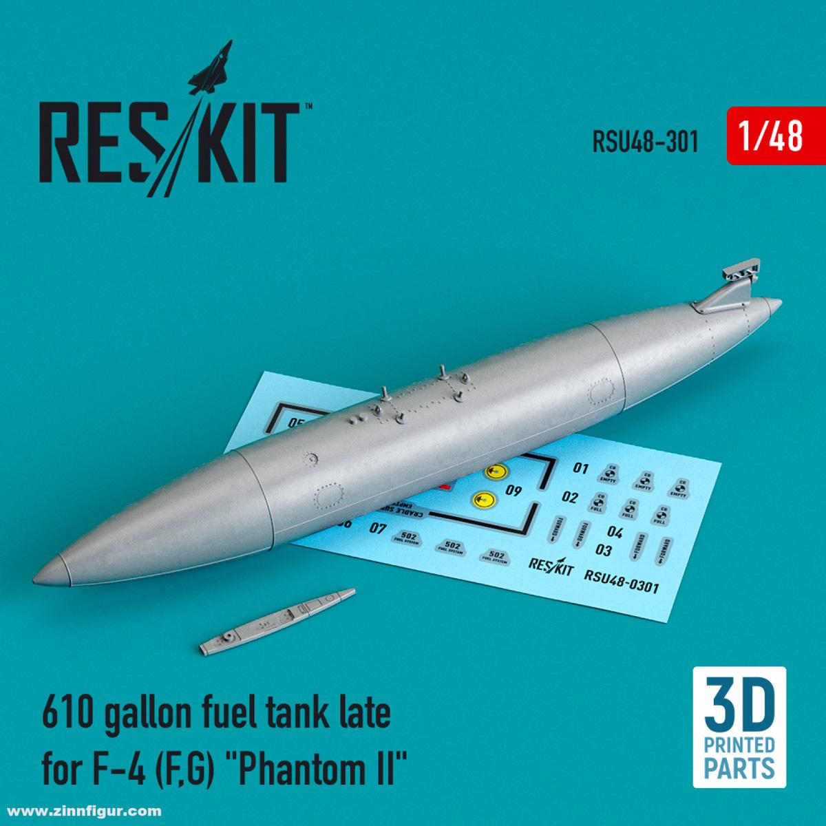 RES/KIT 610 Gallonen Tank spät für F-4F/G) Phantom II