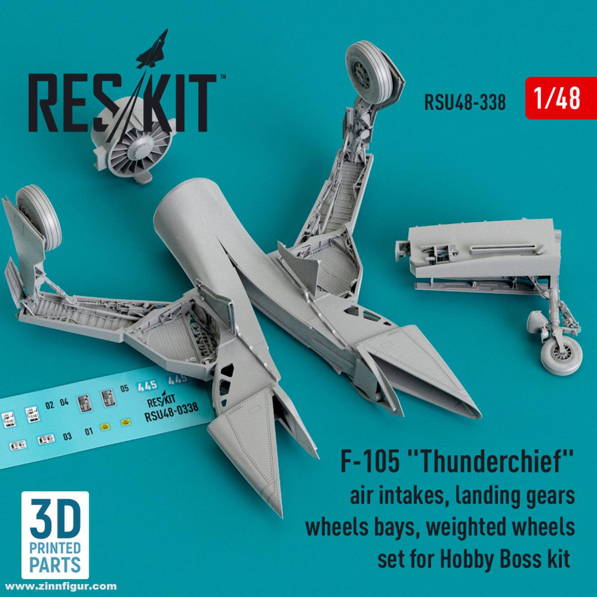 RES/KIT F-105 Thunderchief Lufteinlässe und Fahrwerk