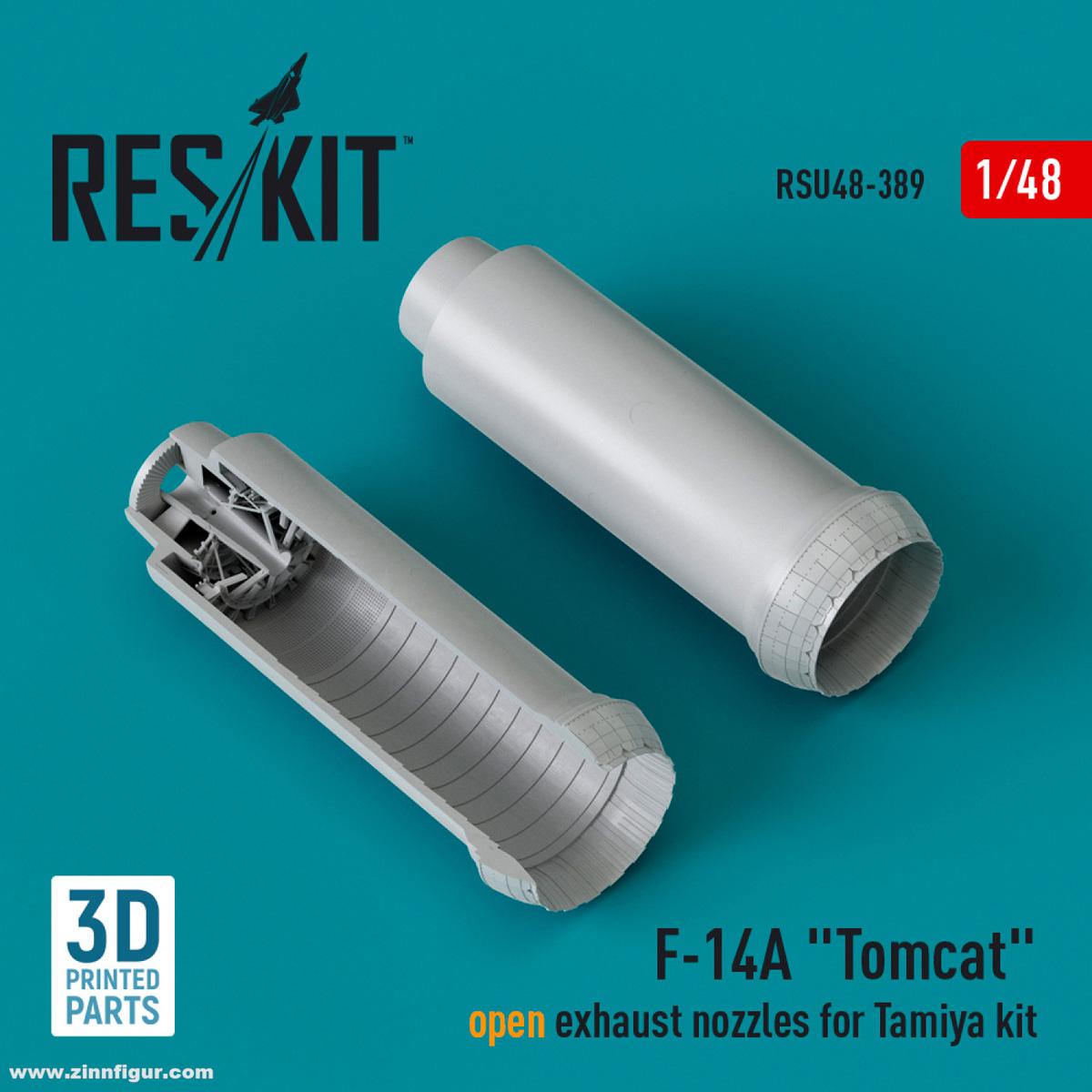 RES/KIT F-14A Tomcat Düsen (offen) (Tamiya)